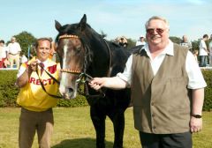Goldene Peitsche Sieger Electric Beat ist das erfolgreichste Pferd des Rennstalles Directa von Hans-Jürgen Buldt (rechts). Foto: privat