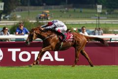 Ruler of the World und Frankie Dettori in Bestform. Foto: Dr. Jens Fuchs