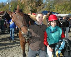 Sieger Tjerk mit Besitzertrainer P. Jonhart und Anna v.d. Troost. Foto Gabriele Suhr