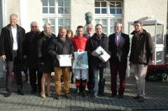 Siegerehrung mit Gebhard Apelt, Alexander Pietsch, Jan Schreurs, Wilhelm Giedt. Foto: Gabriele Suhr