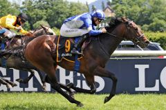 Soul Train gewinnt mit Bauyrzhan Murzabayev das Derby-Trial in Baden-Baden. www.galoppfoto.de - Sarah Bauer - Kopie