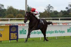 Stanley gewinnt mit Eduardo Pedroza im Ausgleich II in Dortmund. Foto: Dr. Jens Fuchs