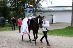 Der Jubiläumssieger Wonnemond unter Dennis Schiergen. Foto: Dr. Jens Fuchs