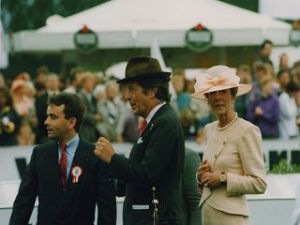 Besitzer der ersten Stunde, Albert und Edda Darboven, bei ihrem größten Erfolg – dem Derbysieg von Pik König 1992