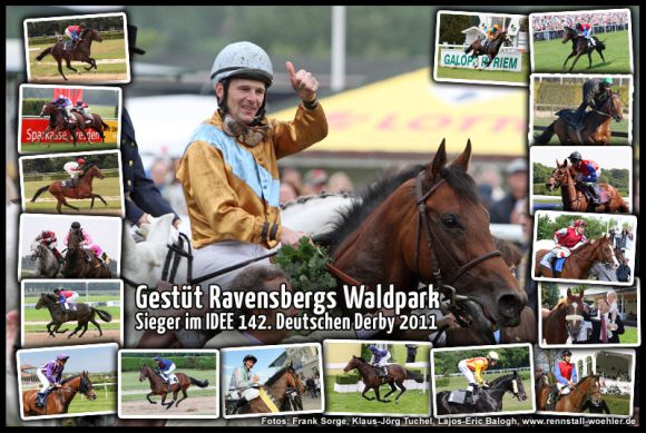 1 gegen18: Derbysieger Waldpark mit Jozef Bojko 2011. www.galoppfoto.de - www.klatuso.de - www.turfstock.com