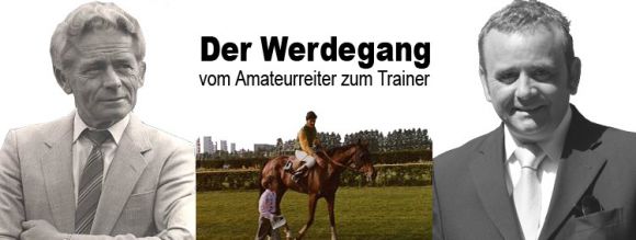 Trainer Adolf Wöhler  -  Vater (im Sattel) und Sohn Andreas Wöhler  -  Trainer Andreas Wöhler